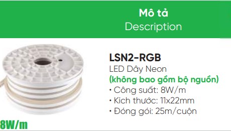 Đèn led dây neon 9W/m MPE