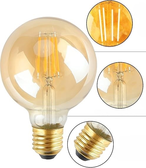 Đèn led filament 6W MPE FLM-6/G95