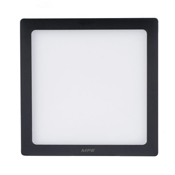 Led Panel vuông đen nổi trần 3 màu 24W MPE SSPLB-24/3C