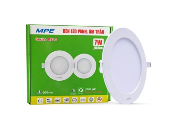 Đèn LED Panel 9W MPE RPL3 siêu mỏng dễ lắp đặt