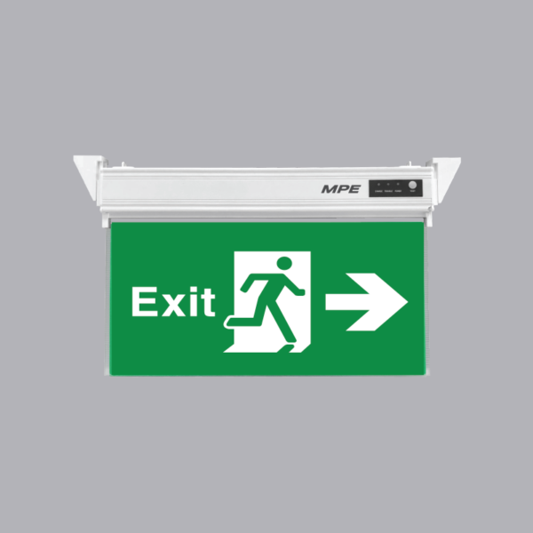 Đèn led exit 3W MPE EXR - 1 mặt phải