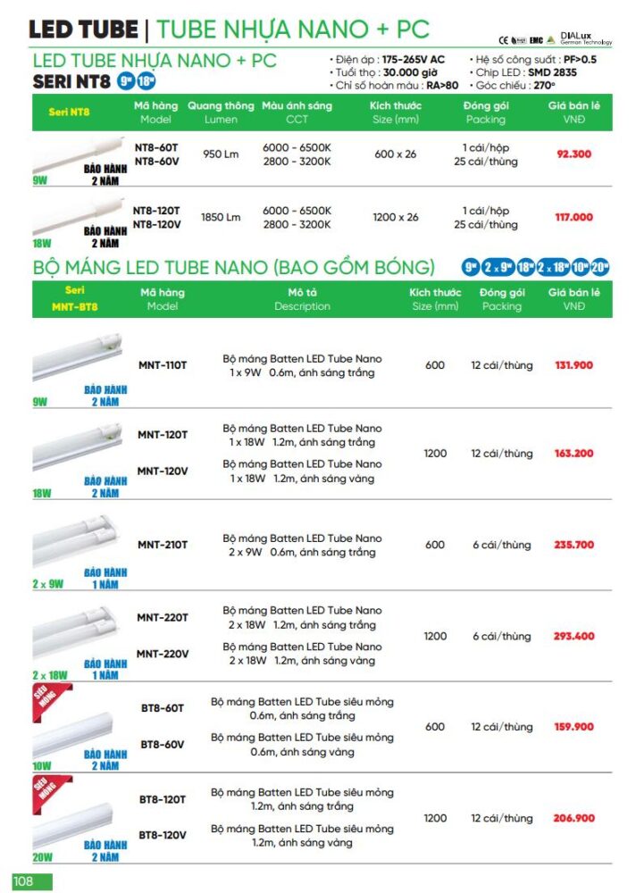 tuyp led mpe 5