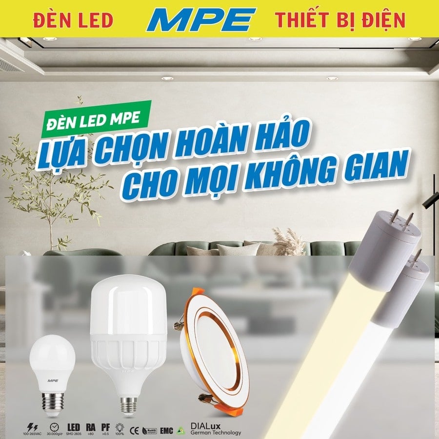 den led mpe lua chon hoan hao cho moi khong gian