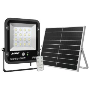 Đèn LED pha năng lượng mặt trời 200W MPE SFLD2-200T