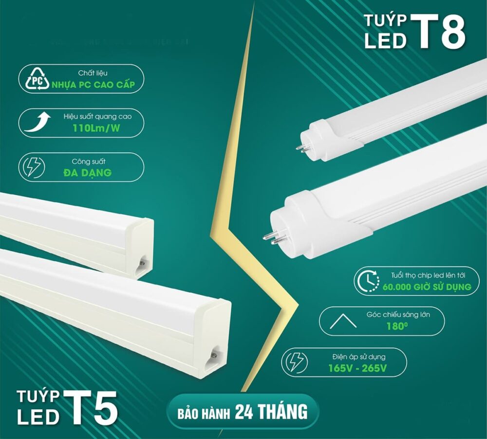 tuyp led t5 t8