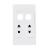 Ổ cắm đôi 2 chấu 16A + 2 Lỗ mã A20US2XXN